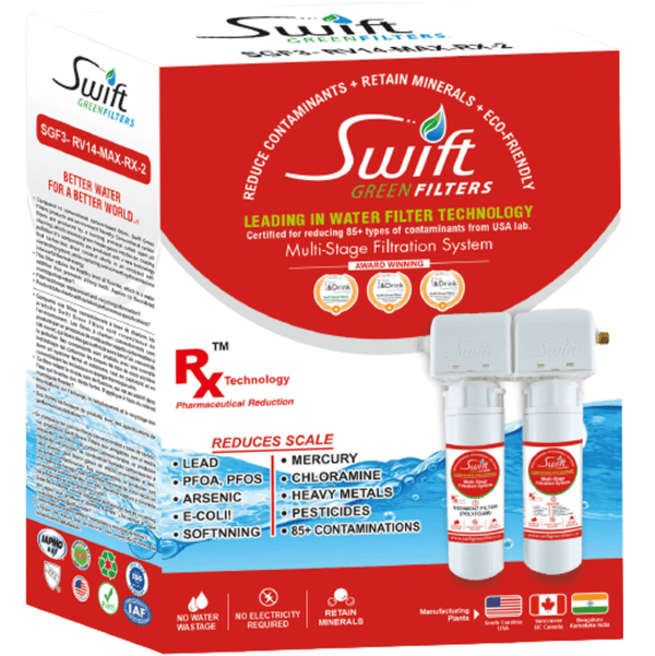Swift Green Filters SGF3- RV14-MAX-RX-2 (Double Candle System) Drinking Water Rx System With Ultra High Capacity.