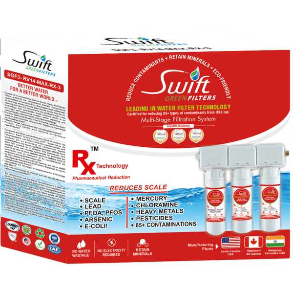 Swift Green Filters SGF3- RV14-MAX-RX-3 (Triple Candle System) Drinking Water Rx System With Ultra High Capacity.