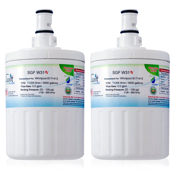 Swift Green Filter SGF-W31 Rx Pharmaceutical Removal Refrigerator Water Filter