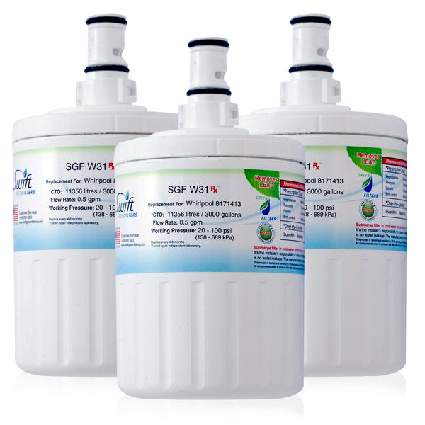 Swift Green Filter SGF-W31 Rx Pharmaceutical Removal Refrigerator Water Filter