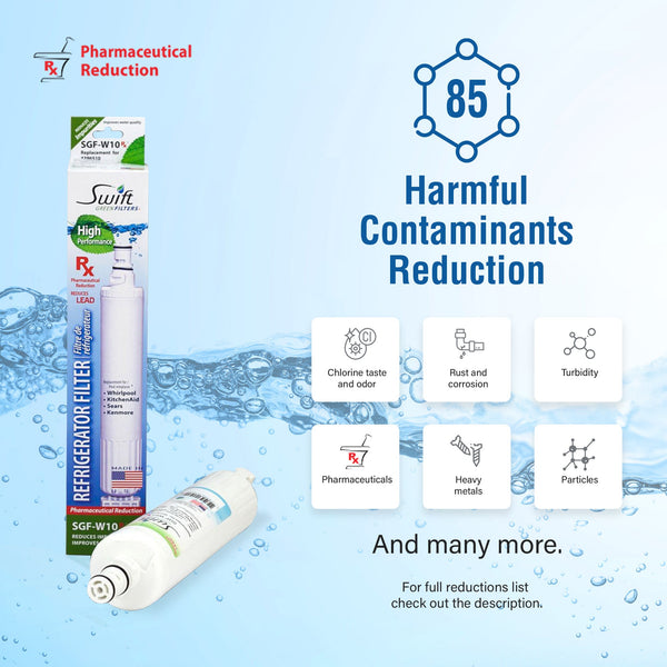 Swift Green Filter SGF-W10 Rx Pharmaceutical Removal Refrigerator Water Filter