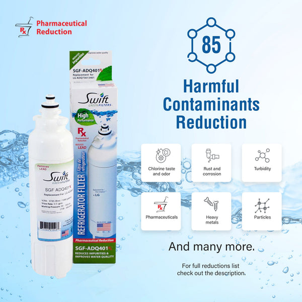 Swift Green Filter SGF-ADQ401 Rx Pharmaceutical Removal Refrigerator Water Filter