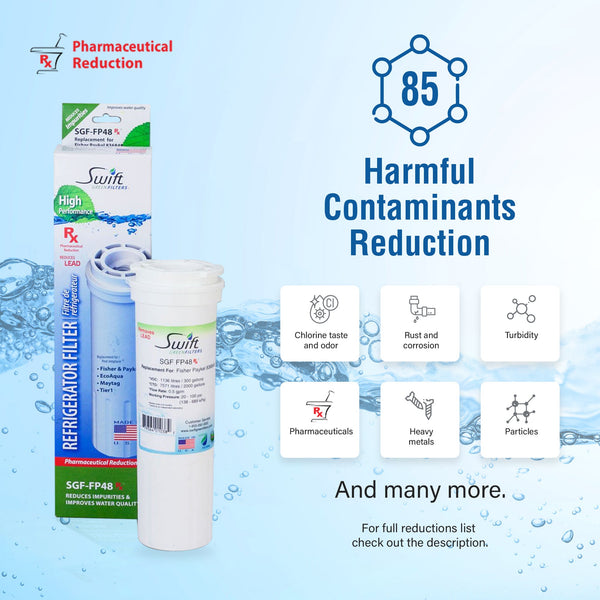 Swift Green Filter SGF-FP48 Rx Pharmaceutical Removal Refrigerator Water Filter