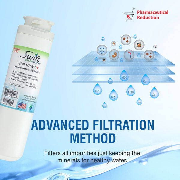 Swift Green Filter SGF-MSWF Rx Pharmaceutical Removal Refrigerator Water Filter